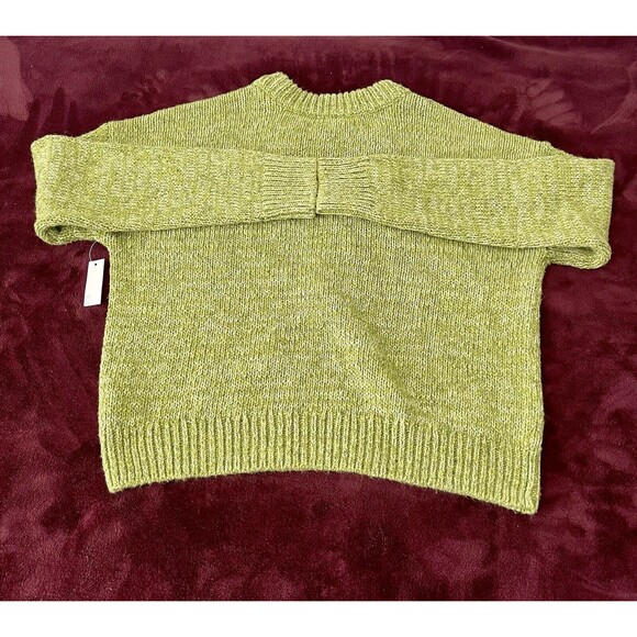 Goodthreads Women's Marled Long Sleeve Crewneck Sweater, Olive Marl Size Large - Picture 5 of 16